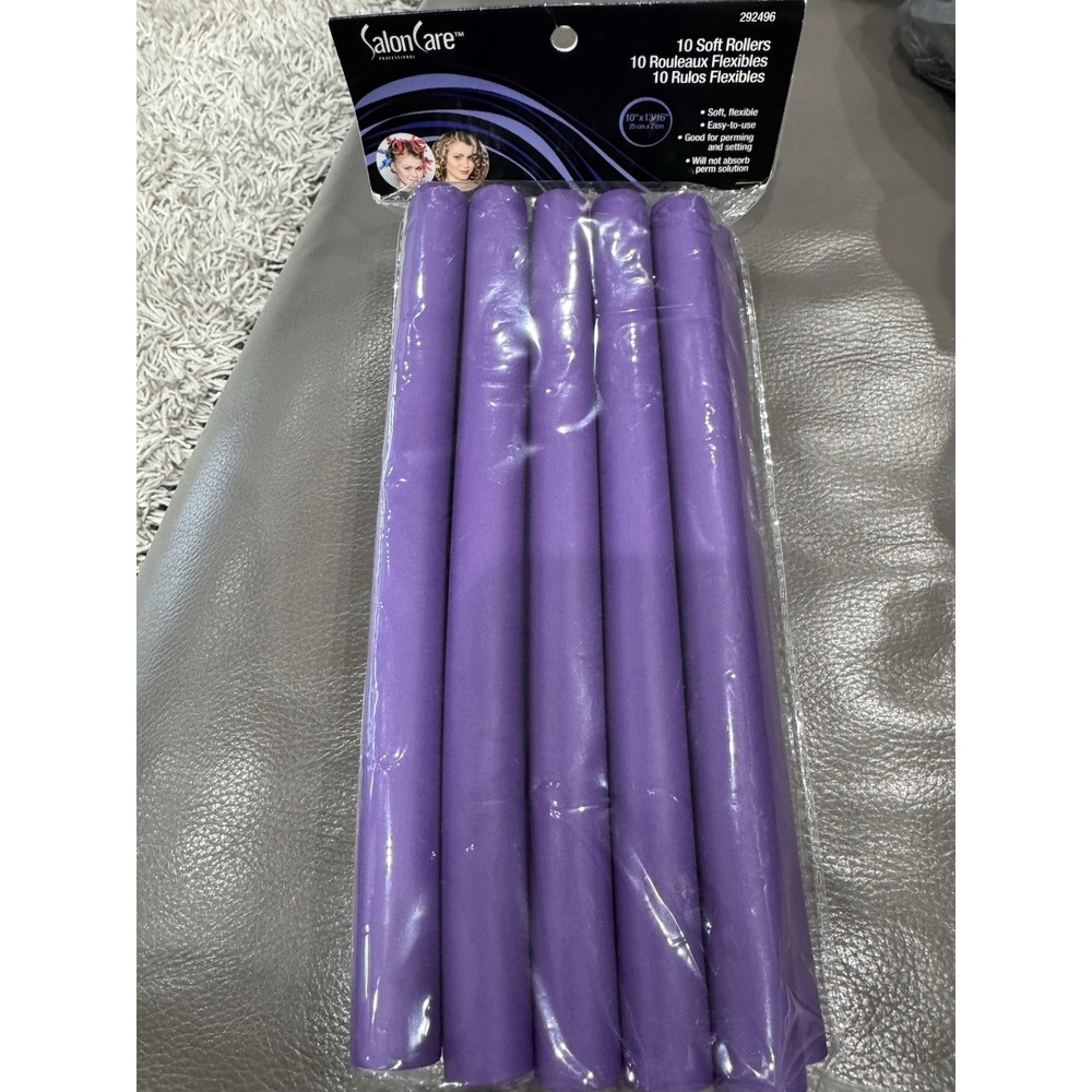 Salon Care Soft Rollers 10 Pack 13/16" NEW IN PACKAGE